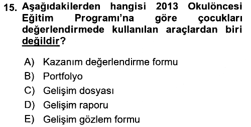 Kurum Uygulamaları 2016-2017 Ara Sınav - 15. soru