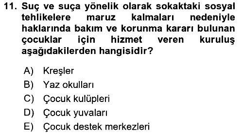 Kurum Uygulamaları 2016-2017 Dönem Sonu Sınavı - 11. soru