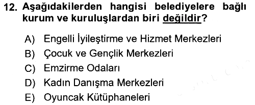 Kurum Uygulamaları 2017-2018 Dönem Sonu Sınavı - 12. soru