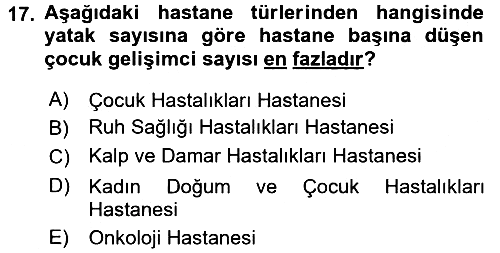 Kurum Uygulamaları 2017-2018 Dönem Sonu Sınavı - 17. soru