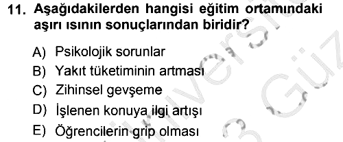 Sınıf Yönetimi 2012-2013 Ara Sınav - 11. soru