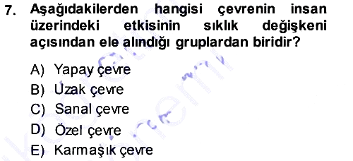 Sınıf Yönetimi 2013-2014 Ara Sınav - 7. soru