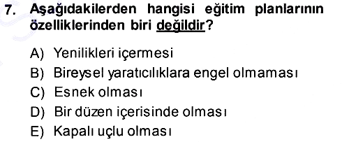 Sınıf Yönetimi 2013-2014 Dönem Sonu Sınavı - 7. soru