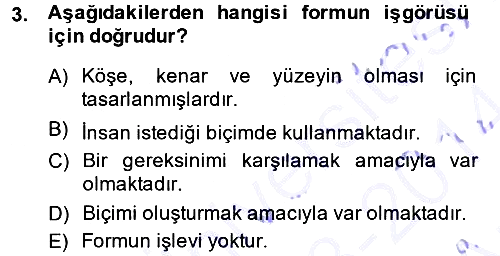 Bilgisayar Destekli Temel Tasarım 2013-2014 Ara Sınav - 3. soru