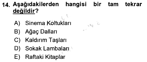 Bilgisayar Destekli Temel Tasarım 2019-2020 Ara Sınav - 14. soru