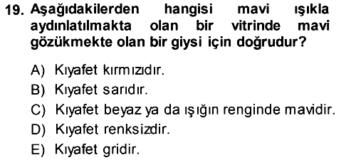 Bilgisayar Destekli Temel Tasarım 2013-2014 Dönem Sonu Sınavı - 19. soru