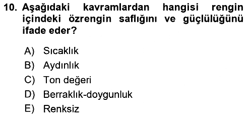 Bilgisayar Destekli Temel Tasarım 2020-2021 Yaz Okulu Sınavı - 10. soru