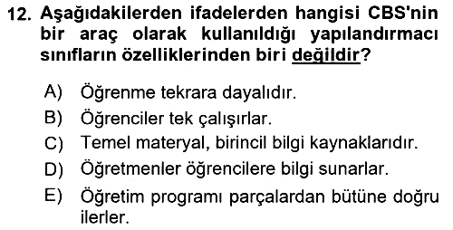 Coğrafi Bilgi Sistemlerinin Kullanım Alanları 2 2020-2021 Yaz Okulu Sınavı - 12. soru