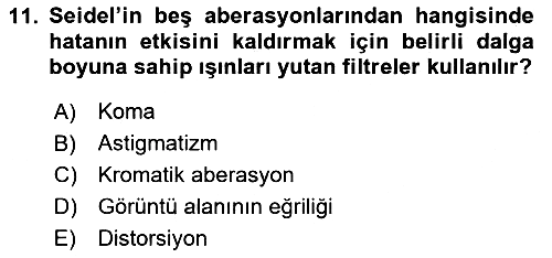 Fotogrametri 2025-2026 Ara Sınav - 11. soru