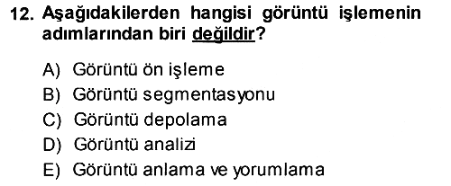 Fotogrametri 2013-2014 Dönem Sonu Sınavı - 12. soru