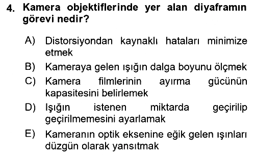 Fotogrametri 2017-2018 Dönem Sonu Sınavı - 4. soru