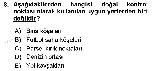 Fotogrametri 2025-2026 Dönem Sonu Sınavı - 8. soru