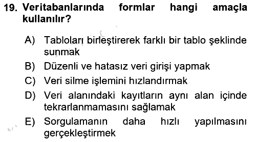 Konumsal Veritabanı 1 2019-2020 Ara Sınav - 19. soru