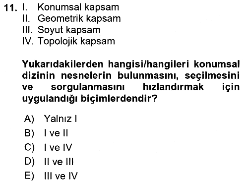 Konumsal Veritabanı 1 2024-2025 Ara Sınav - 11. soru