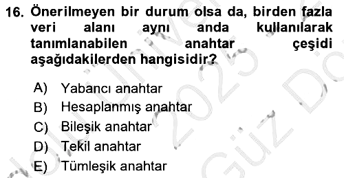 Konumsal Veritabanı 1 2025-2026 Ara Sınav - 16. soru