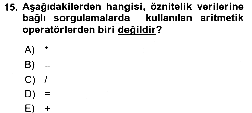 Konumsal Veritabanı 1 2017-2018 Dönem Sonu Sınavı - 15. soru