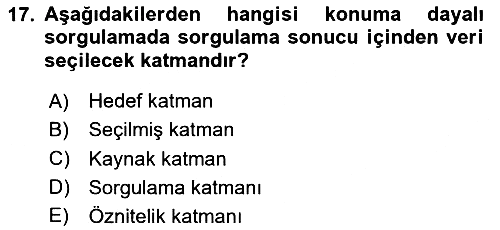 Konumsal Veritabanı 1 2025-2026 Dönem Sonu Sınavı - 17. soru