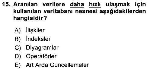 Konumsal Veritabanı 1 2023-2024 Yaz Okulu Sınavı - 15. soru