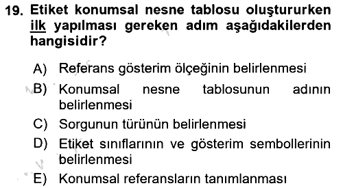 Konumsal Veritabanı 2 2025-2026 Ara Sınav - 19. soru