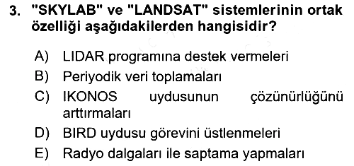 Uzaktan Algılama 2018-2019 Ara Sınav - 3. soru