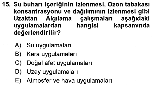 Uzaktan Algılama 2018-2019 Dönem Sonu Sınavı - 15. soru