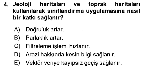 Uzaktan Algılama Uygulamaları 2017-2018 Ara Sınav - 4. soru