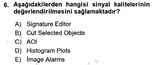 Uzaktan Algılama Uygulamaları 2023-2024 Yaz Okulu Sınavı - 6. soru