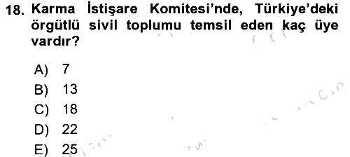 Dış Ticarete Giriş 2016-2017 Dönem Sonu Sınavı - 18. soru