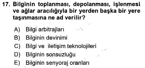 Dış Ticarete Giriş 2020-2021 Yaz Okulu Sınavı - 17. soru