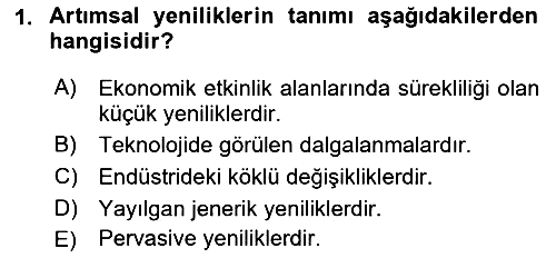 Dünya Ekonomisi 2018-2019 Dönem Sonu Sınavı - 1. soru