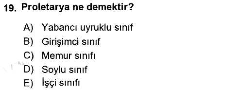 Dünya Ekonomisi 2022-2023 Yaz Okulu Sınavı - 19. soru