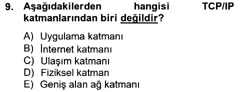 Elektronik Ticaret 2012-2013 Ara Sınav - 9. soru