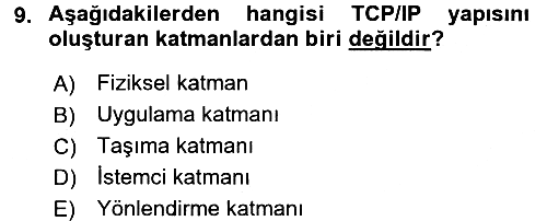 Elektronik Ticaret 2016-2017 Ara Sınav - 9. soru