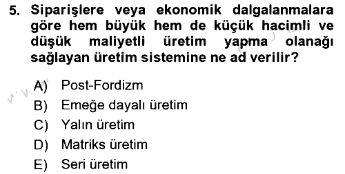 Elektronik Ticaret 2024-2025 Ara Sınav - 5. soru