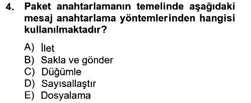 Elektronik Ticaret 2012-2013 Dönem Sonu Sınavı - 4. soru