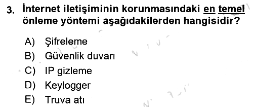 Elektronik Ticaret 2023-2024 Dönem Sonu Sınavı - 3. soru