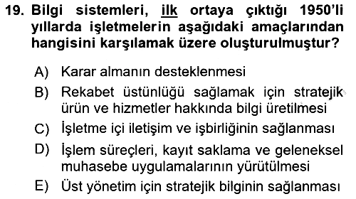 Elektronik Ticaret 2024-2025 Dönem Sonu Sınavı - 19. soru