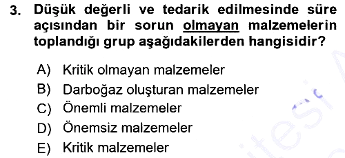 Uluslararası Lojistik 2015-2016 Ara Sınav - 3. soru