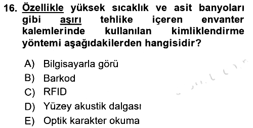 Uluslararası Lojistik 2016-2017 Ara Sınav - 16. soru