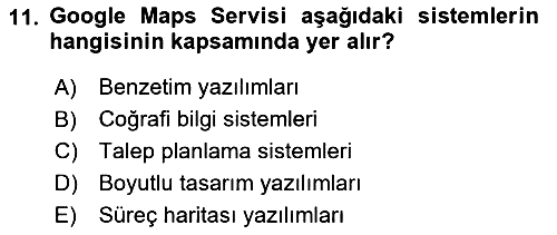 Uluslararası Lojistik 2024-2025 Dönem Sonu Sınavı - 11. soru
