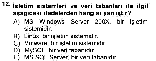 Uluslararası Lojistik 2013-2014 Tek Ders Sınavı - 12. soru