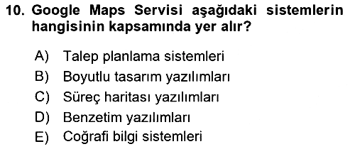 Uluslararası Lojistik 2023-2024 Yaz Okulu Sınavı - 10. soru
