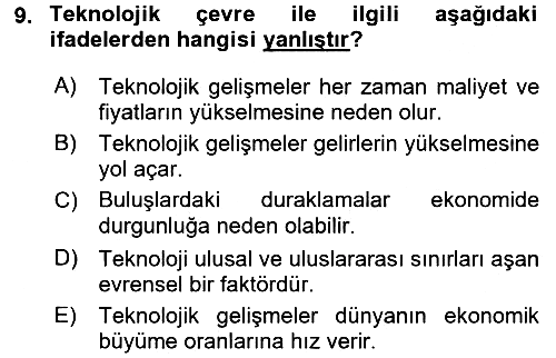 Uluslararası Pazarlama 2016-2017 Ara Sınav - 9. soru