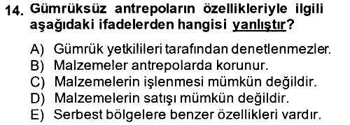 Uluslararası Pazarlama 2012-2013 Dönem Sonu Sınavı - 14. soru