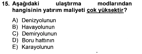 Uluslararası Pazarlama 2013-2014 Tek Ders Sınavı - 15. soru