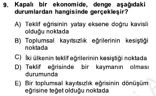 Uluslararası Ticaret 2014-2015 Ara Sınav - 9. soru