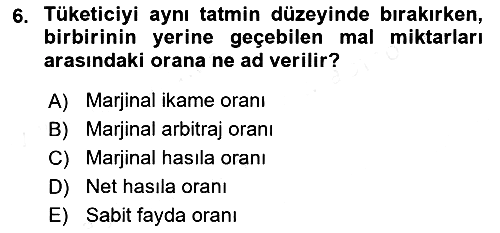 Uluslararası Ticaret 2018-2019 Ara Sınav - 6. soru