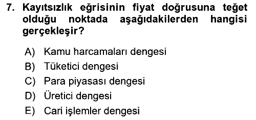 Uluslararası Ticaret 2018-2019 Ara Sınav - 7. soru