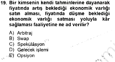 Uluslararası Ticaret 2013-2014 Tek Ders Sınavı - 19. soru