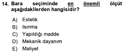 Elektrik Enerjisi Üretimi, İletimi Ve Dağıtımı 2019-2020 Ara Sınav - 14. soru